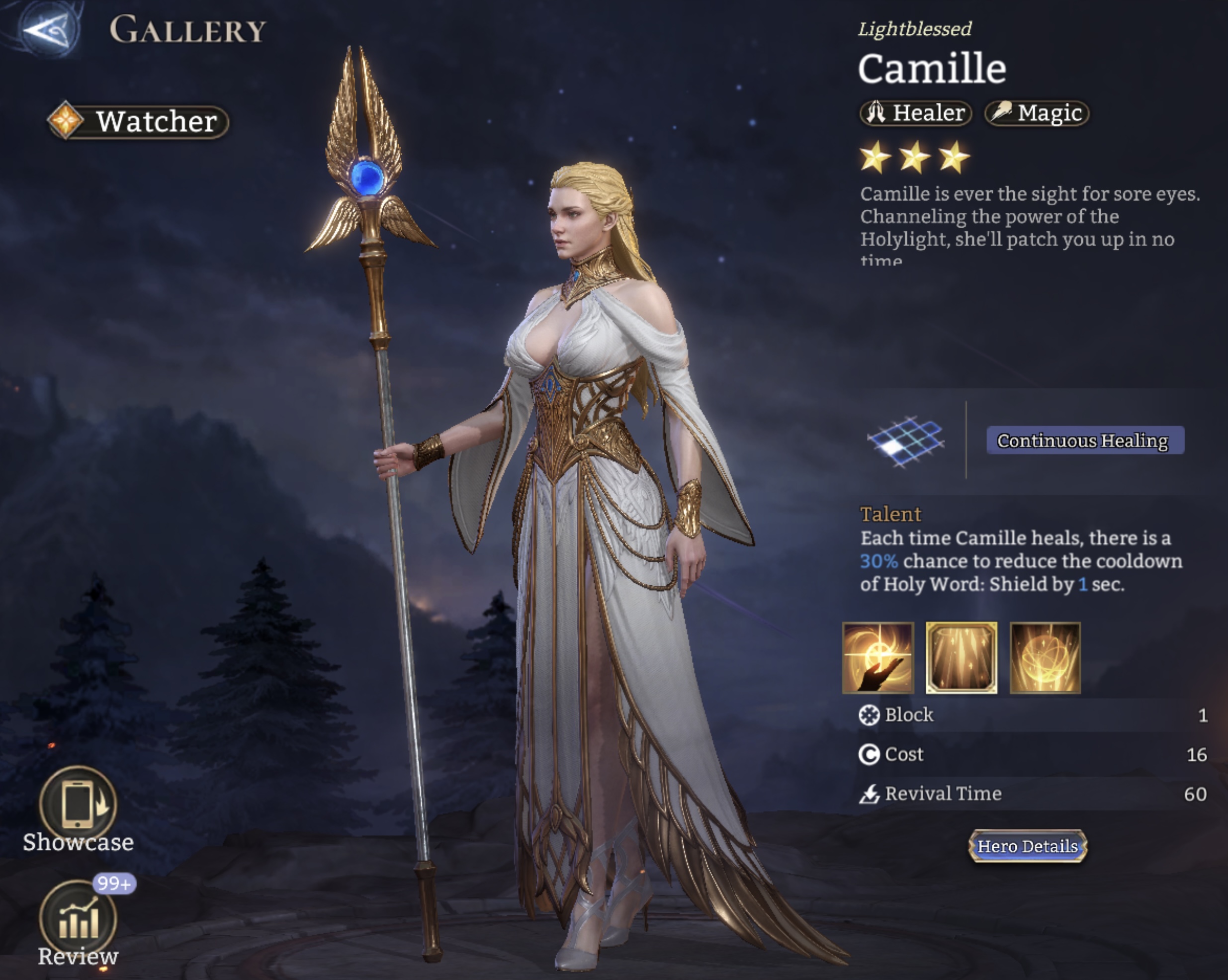 Camille, Healer, Magic, Watcher, 