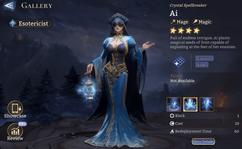 Esotericist, Ai, Mage, Magic, Control, Trap, Freeze, Crystal Bomb, Epic, 